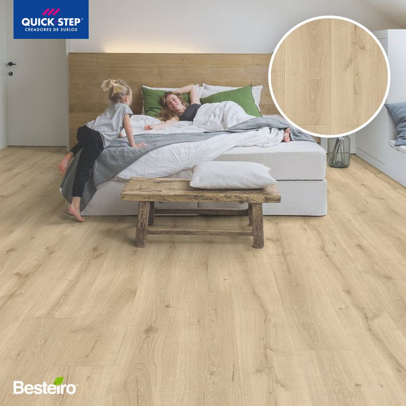 ¿Quieres cambiar de suelo? ¡Aprovecha! 3 % de descuento adicional en tarima de la gama MAJESTIC, de Quick-Step