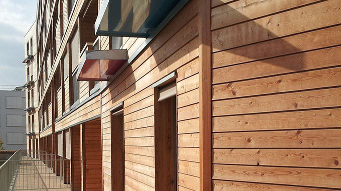 Fachadas envueltas con madera