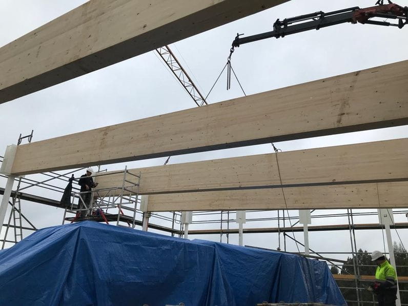 Asesoría técnica en madera clave para  la obra del Centro multifuncional de ocio en Ames (A Coruña)