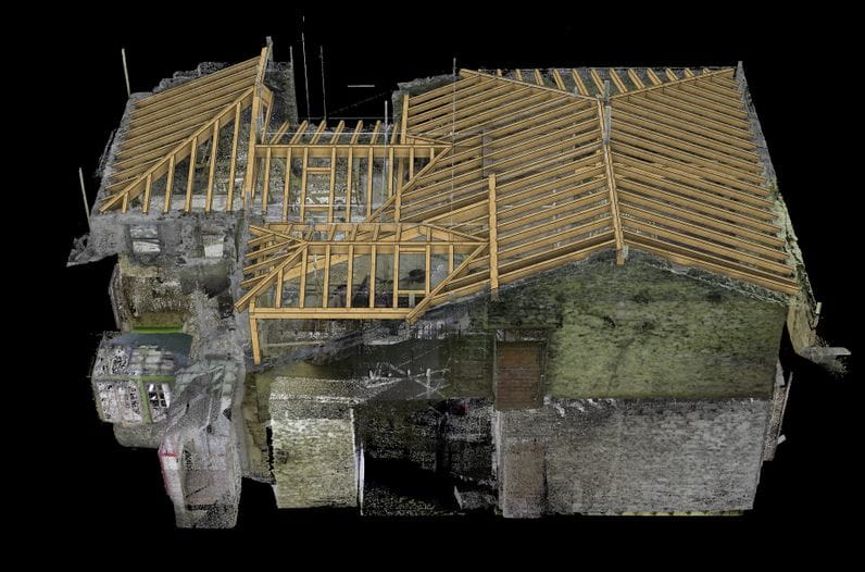 Restauración de cubierta y forjados para edificio de seis viviendas en Ribadeo