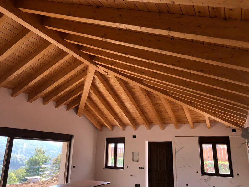 Cubierta de madera para Construcciones Ríocereixa