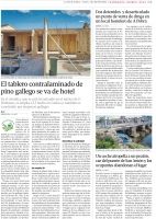 El tablero contralaminado de pino gallego se va de hotel
