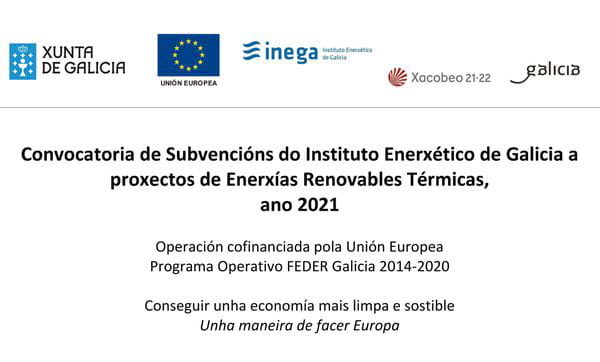 Subvencións do Instituto Enerxético de Galicia a proxectos de Enerxías Renovables Térmicas, ano 2021